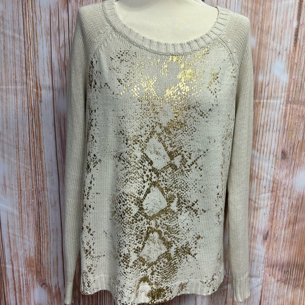 a.n.a. Gold‎ Foil Printed Sweater